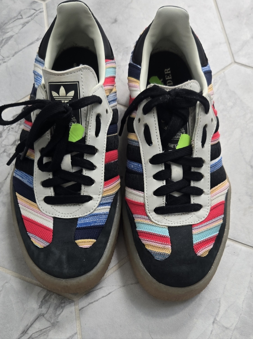 Adidas Multicolor Low Top- Ksenia Schnaider Collab Worn 2x